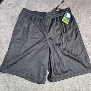 NEW DSG Men's Asphalt Pockless Mesh Gym Shorts 10" Inseam Large